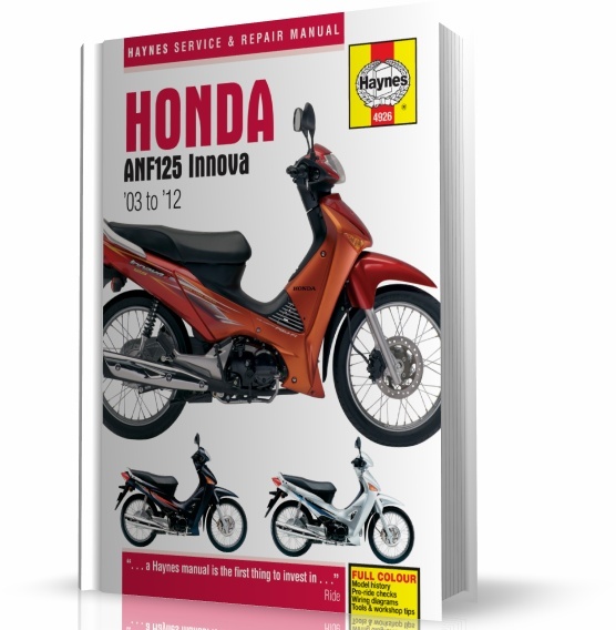 HONDA ANF125 INNOVA SCOOTER (20032012) instrukcja