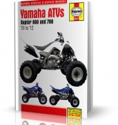 YAMAHA RAPTOR 660 & 700 ATVS (01 - 12)